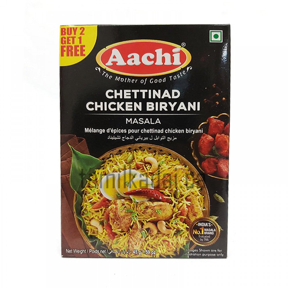 Chettinad Chicken Biryani Masala (45 G) - Aachi