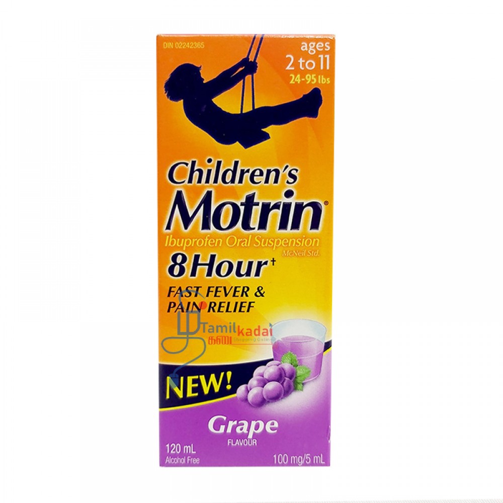 Children's Motrin - Grape Flavour (120 ml)