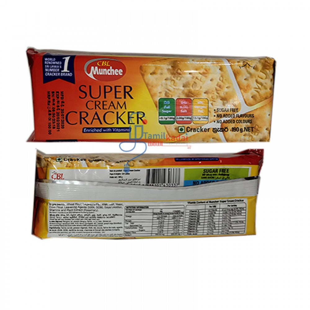 Supper Cream Cracker (190 G) - Munchee