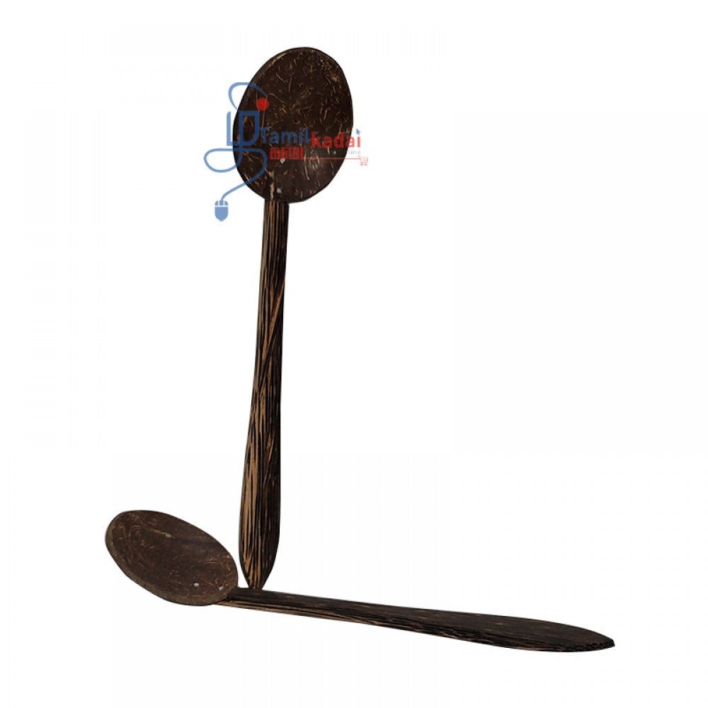 Coconut Shell & Palmyrah Wood Curry Spoon - A (Each)