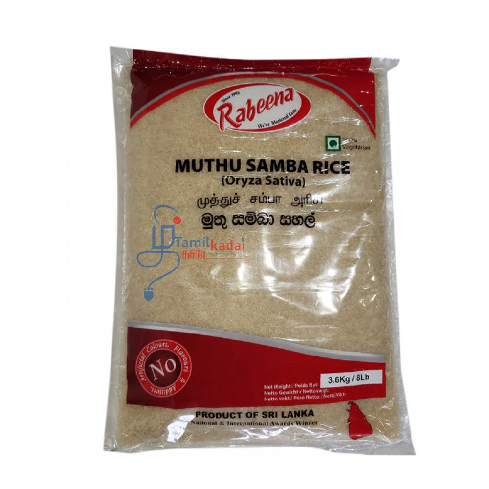 Muthu Samba Rice (8 Lb) - Rabeena