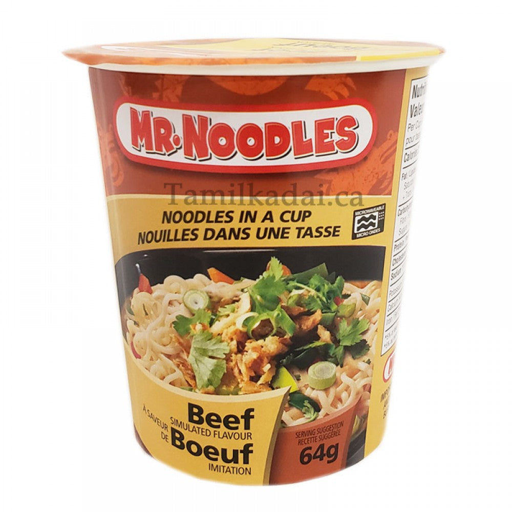 Noodles In Cup Beef (64 G) - Mr. Noodles