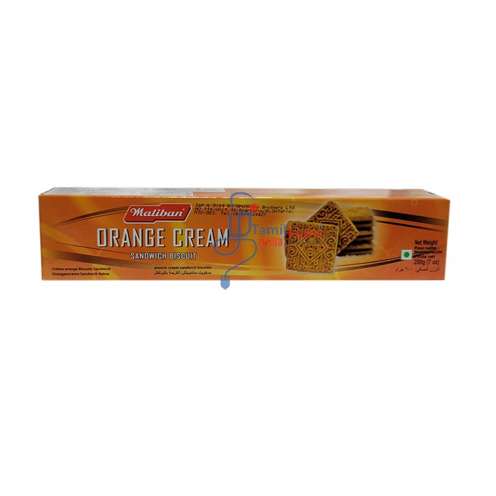 Orange Cream Sandwich Biscuit (200 G) - Maliban