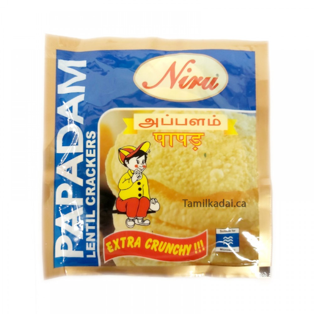 Pappadam (Small) Extra Crucnhy (150 G) - Niru