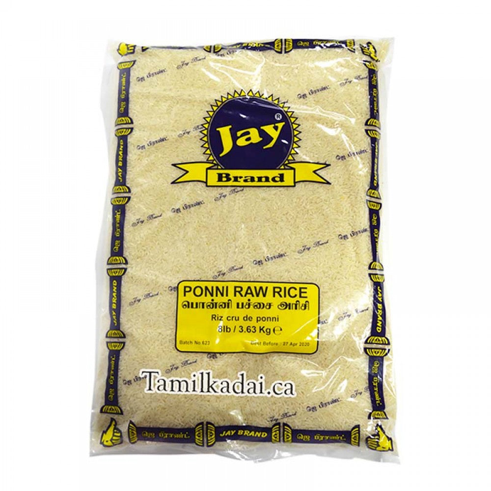 Ponni Raw Rice (8 Lb) - Jay