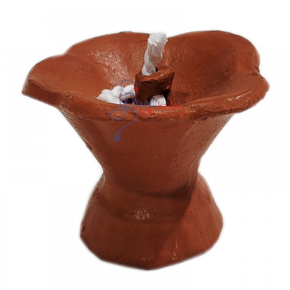 Clay Pooja Lamp