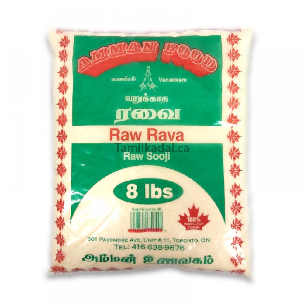 Raw Rava Raw Sooji (8 Lb) - Amman