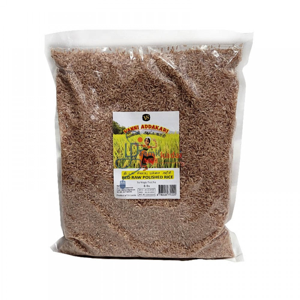 Red Raw Rice - Attakaari (8 Lb) - No Kalappadam