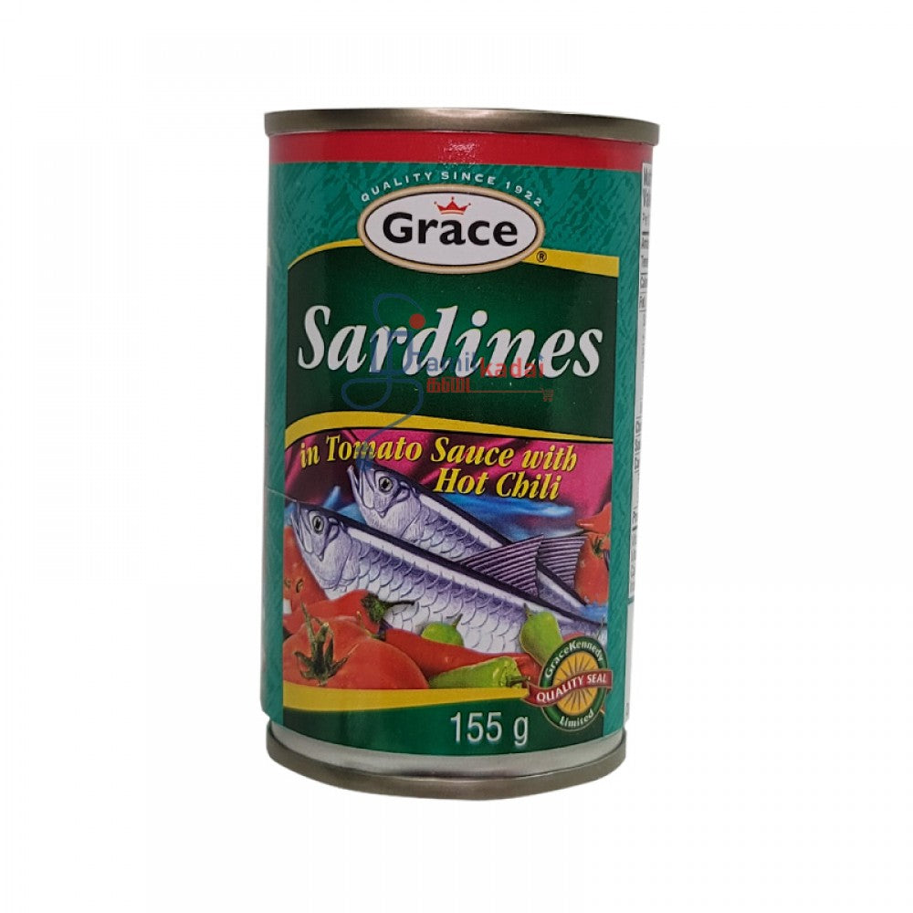 Grace Sardines Tomato Sauce Hot Chili (155 G) - Grace