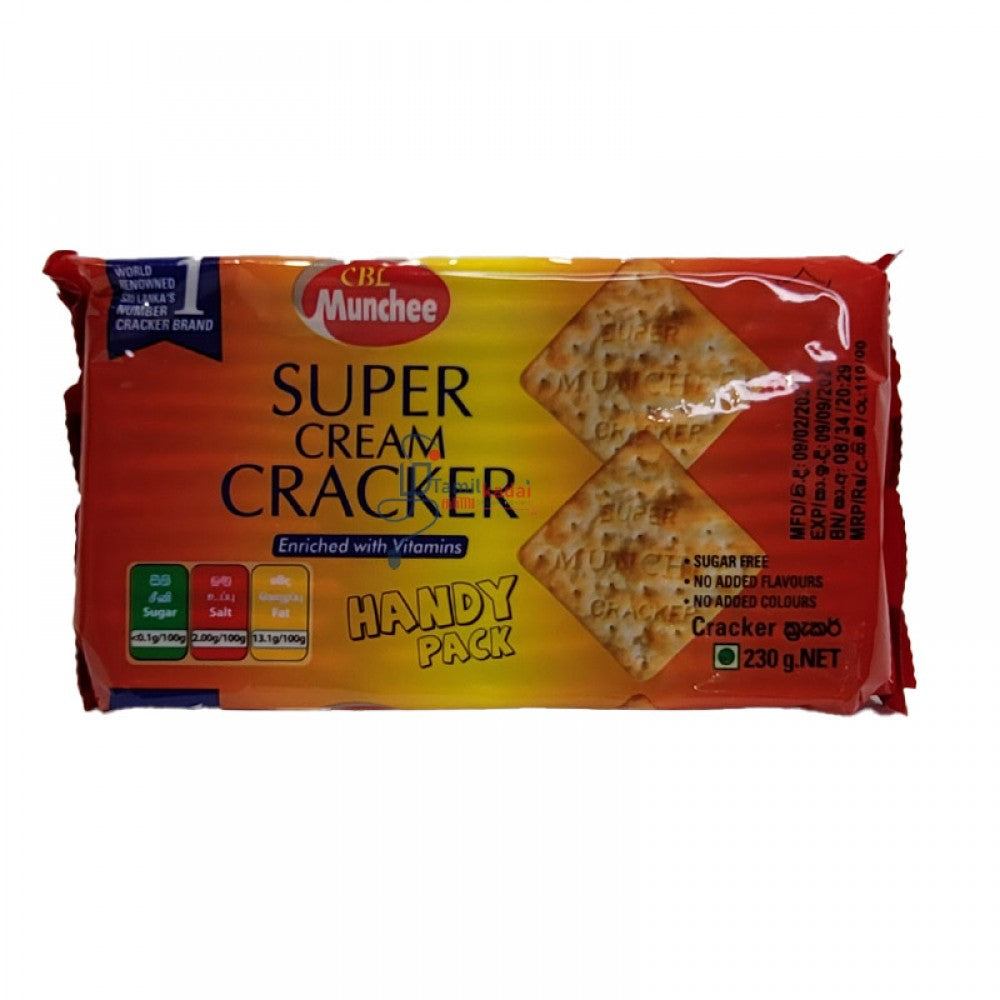 Supper Cream Cracker - Handy Pack (230 G) - Munchee