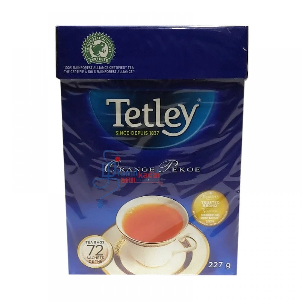 Tetley Orange Pekoe Tea (227 G - 72 Bag) - Crispy