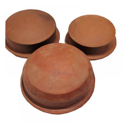 Flat Base Clay Curry Pot (3 Pic)