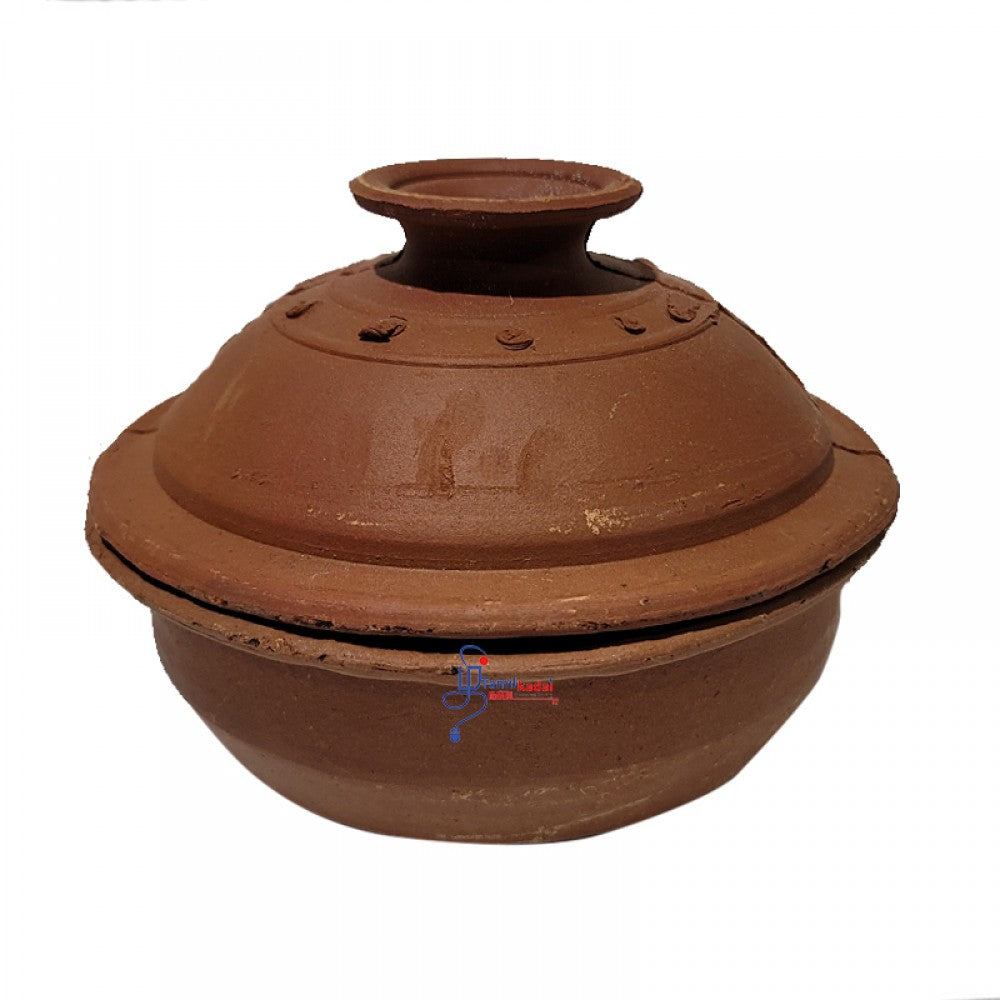 Clay Curry Pot with Handle Lid