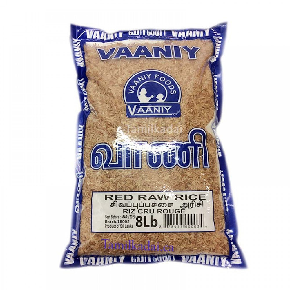 Red Raw Rice (8 Lb) - Vaaniy