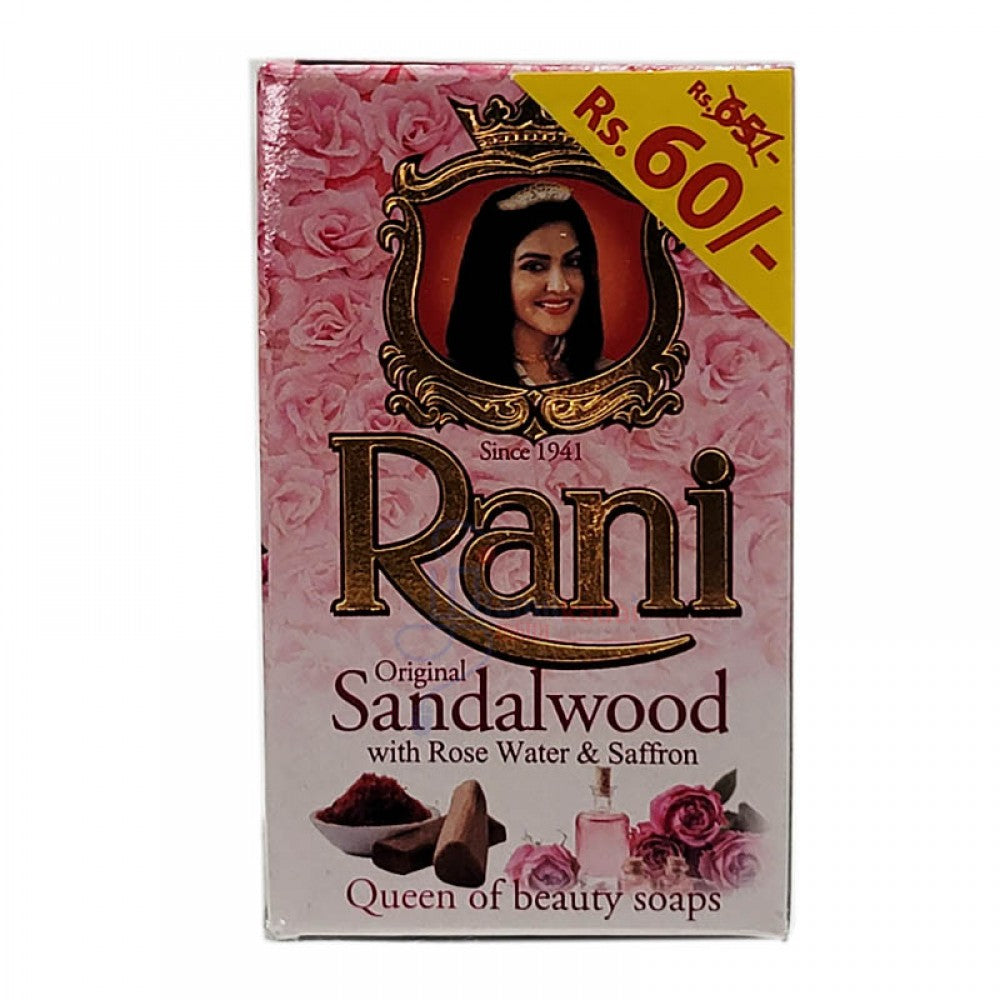 Sandalwood - Rose Water Soap (90 G) - Rani